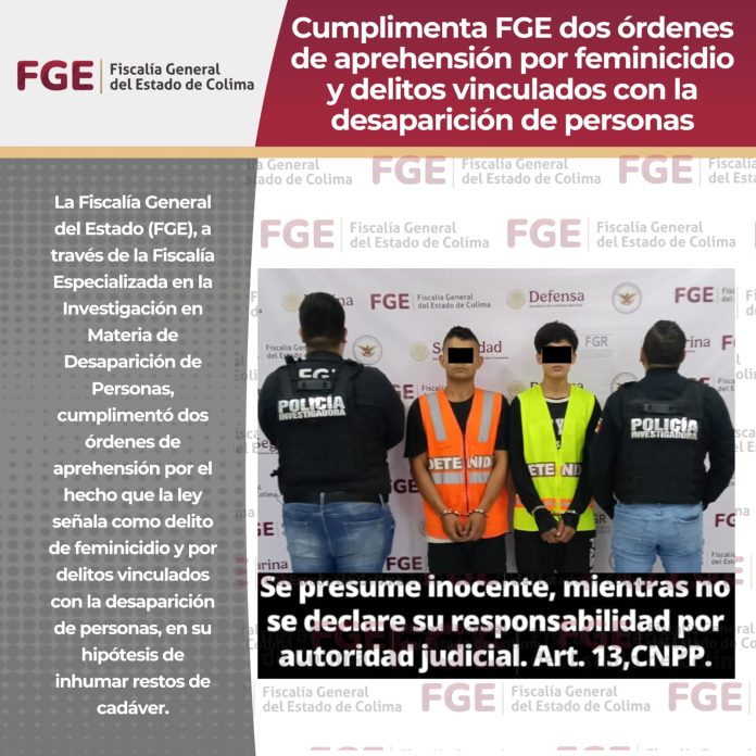 FOTO-1022 DETENIDOS ODEA FEMINICIDIO Y DESAPARICIÓN DE PERSONAS