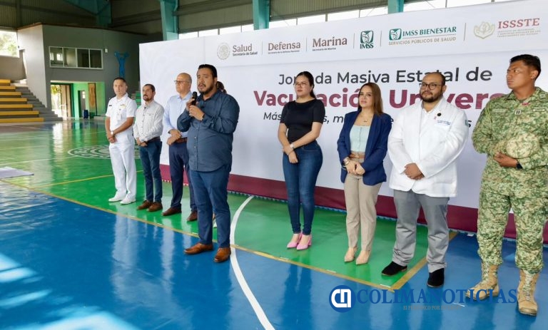 Realiza Gobierno del Estado de Colima la Jornada Masiva de Vacunación Universal