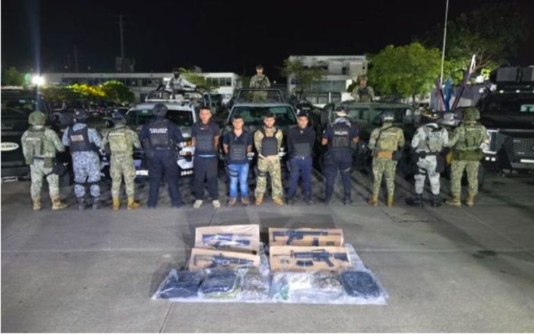 Detienen a cuatro hombres relacionados con el cobro de piso en Tabasco