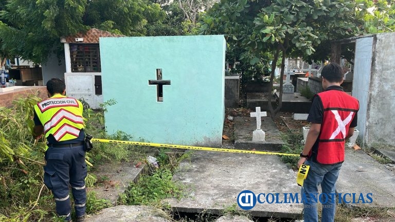 Atienden presencia de enjambres y tumbas abiertas en Panteón de Tecomán