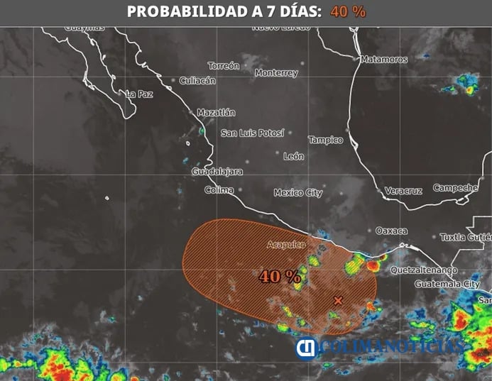Pronostica el SMN lluvias y alto oleaje en la Costa Colimense