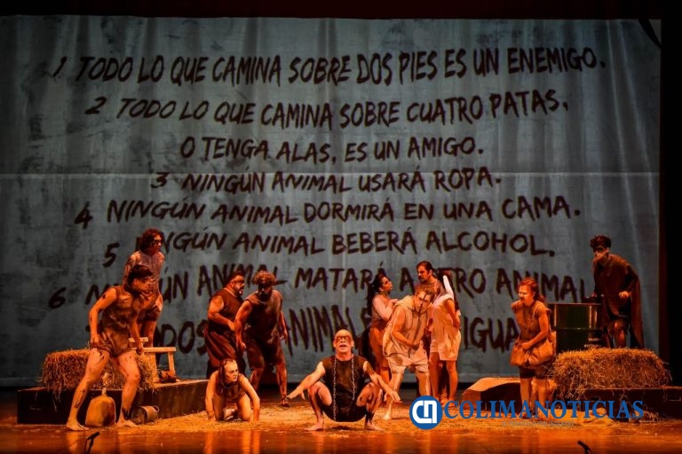 En el Teatro Hidalgo presentan con éxito la obra ‘Rebelión’, dentro de la Feria del Libro Colima 2025