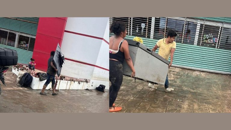 Saqueos en Poza Rica, Veracruz, luego de las fuertes lluvias