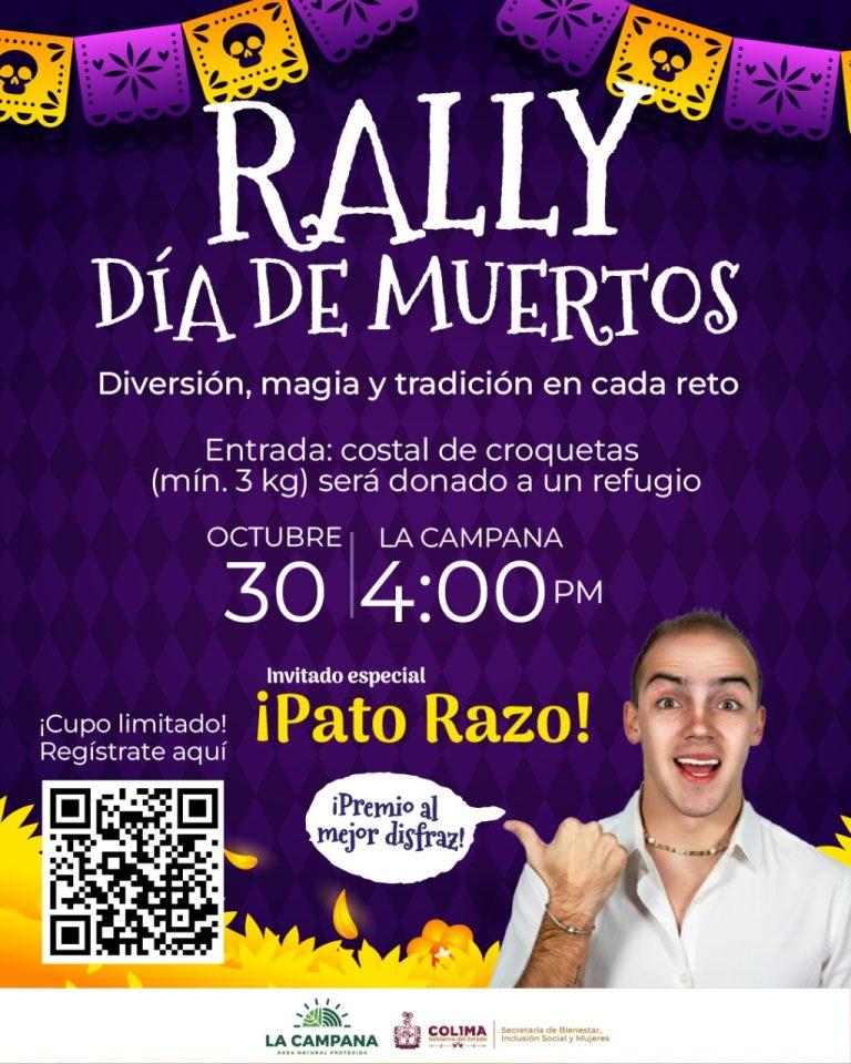 Sebiinsom invita a participar en rally por el Día de Muertos, el 30 de octubre en ‘La Campana’