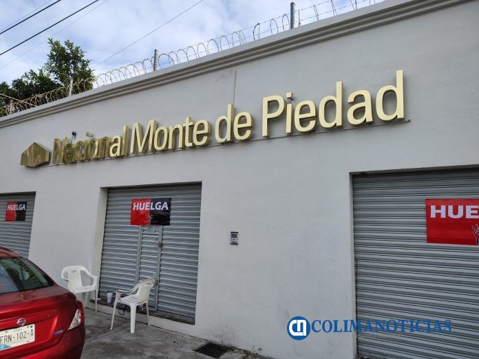 Trabajadores de Monte de Piedad Colima se suman a huelga nacional (2)