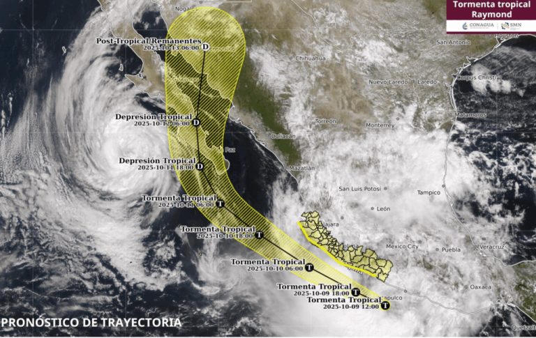 ‘Raymond’ se degrada a depresión tropical