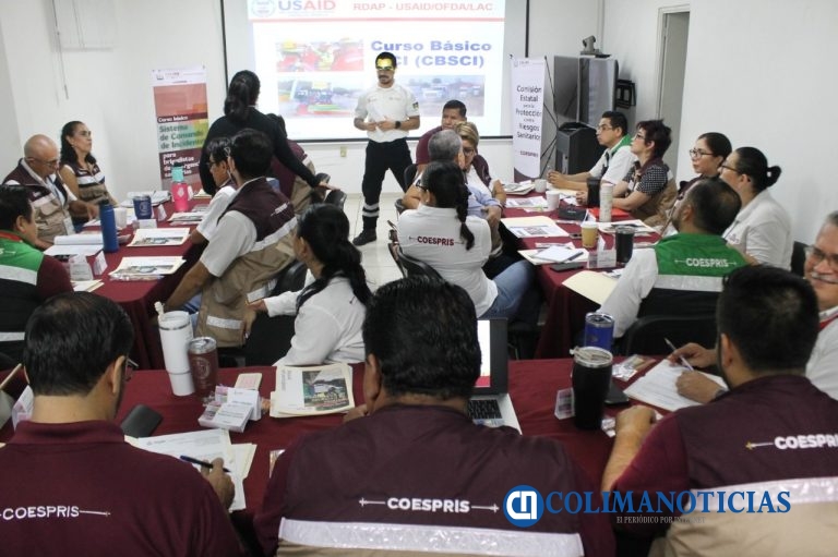 Coespris Colima capacita a brigadistas en gestión de emergencias sanitarias