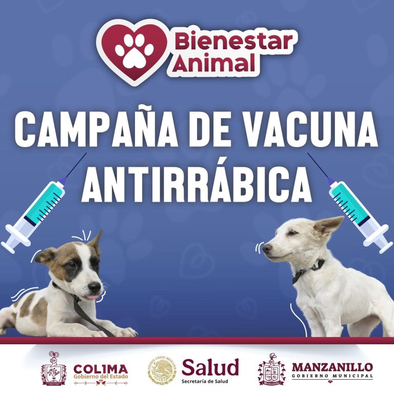Acercará Gobierno de Manzanillo vacunas antirrábicas gratuitas a comunidades