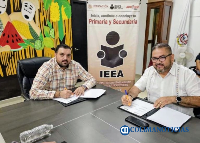 IEEA firma convenio con Ayuntamiento de Ixtlahuacán a favor de la educación y reducción del rezago educativo