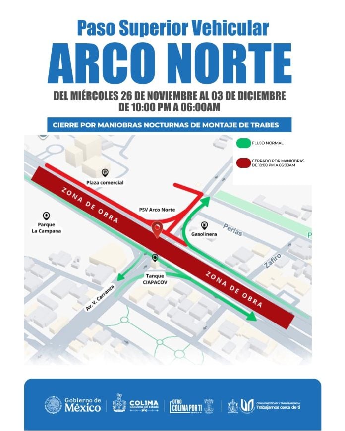 Cierran carriles del Tercer Anillo