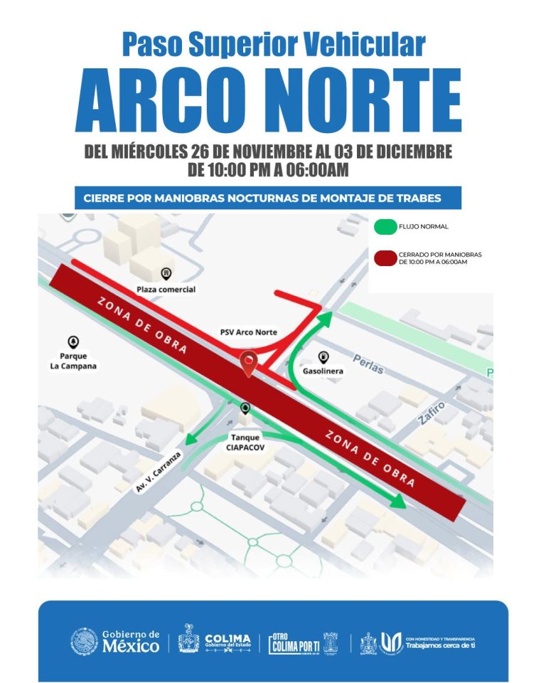 Cierran carriles del Tercer Anillo durante las noches; toma tus precauciones desde este miércoles