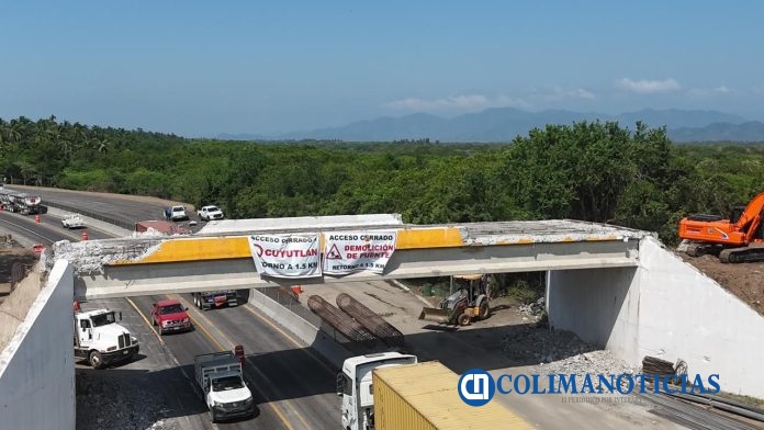 Cortes parciales a la circulación en autopista Colima-Manzanillo