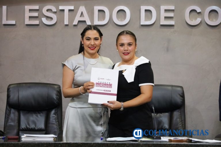 Recibe LXI Legislatura de Colima, el Cuarto Informe de Indira Vizcaíno