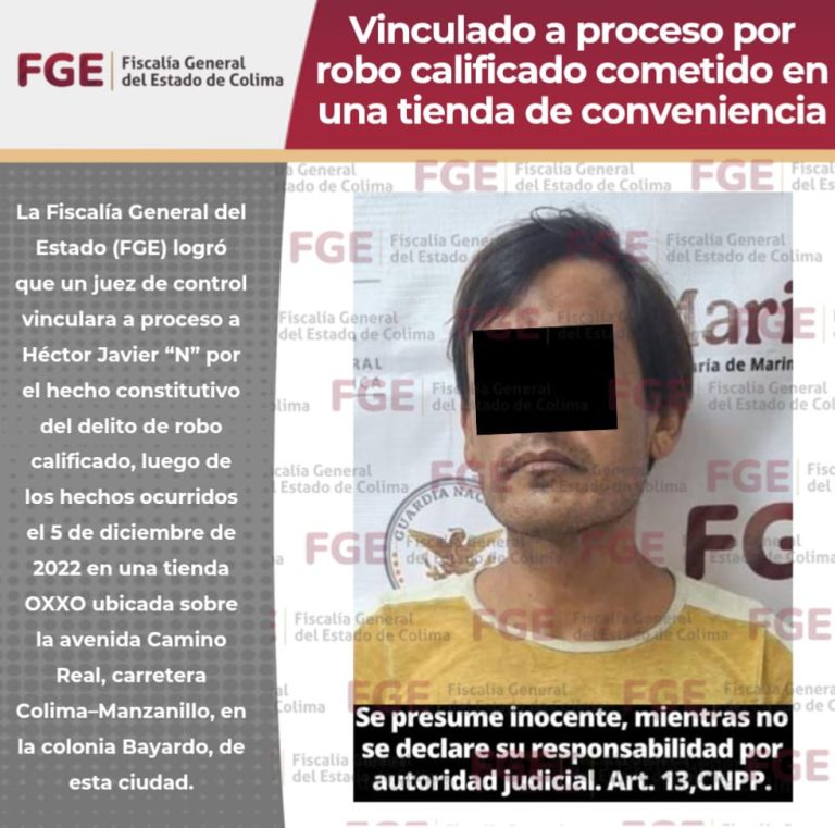 Vinculado a proceso por robo calificado cometido en una tienda de conveniencia