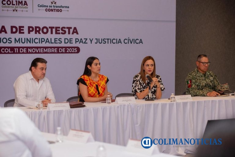 Gobernadora de Colima toma protesta al Consejo Estatal y Consejos Municipales de Paz y Justicia Cívica