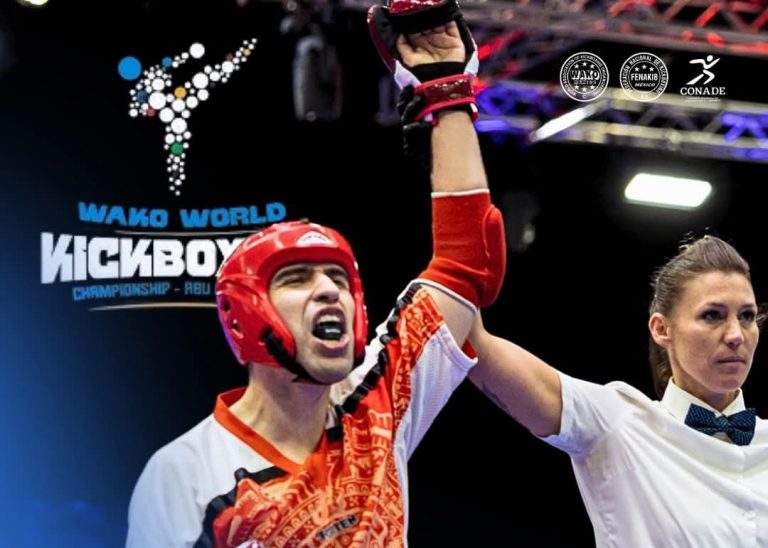 Hector Solorio gana la medalla de oro en el Mundial de Kickboxing Abu Dabi 2025