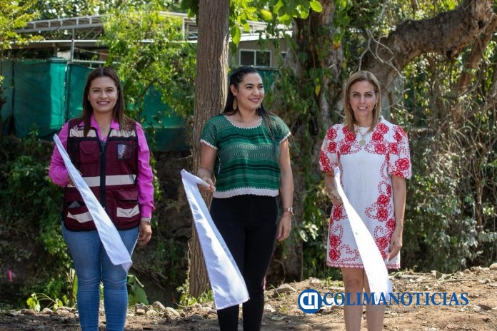 Indira Vizcaíno da banderazo de arranque al puente Victoria en Comala; invertirán más 6.5 mdp