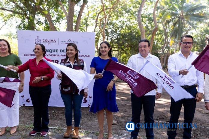 Indira Vizcaíno da banderazo de inicio a construcción del Cecofam, en Parque Regional de Colima (4)