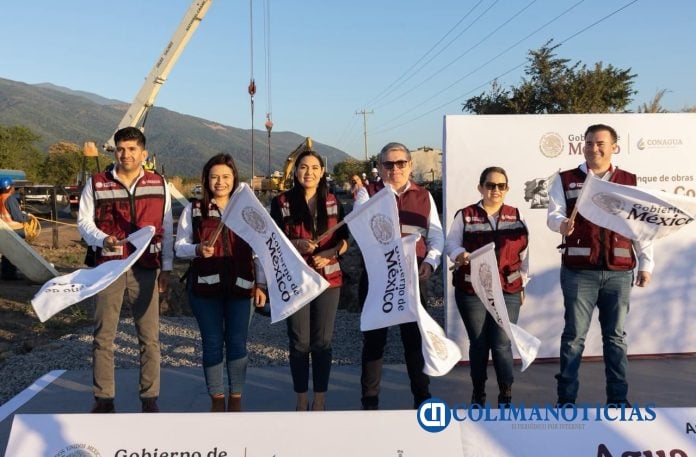 Indira Vizcaíno dan banderazo de inicio a construcción del acueducto