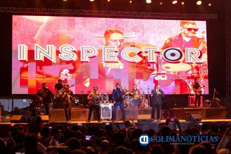 Inspector hace vibrar el Foro Principal en el 2° concierto gratuito de la Feria de Colima