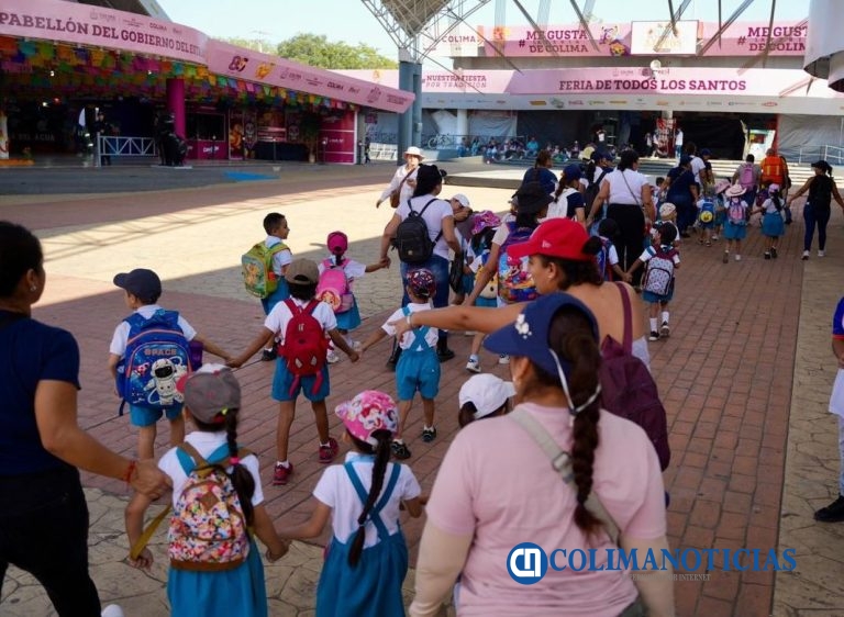 Más de 2,600 niñas y niños de educación básica visitan la Feria de Colima