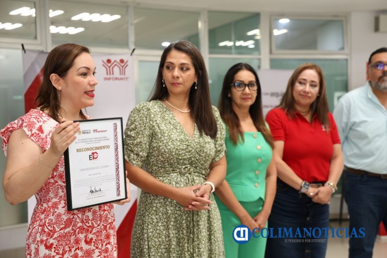 Universidad de Colima es reconocida por el INFONAVIT como Empresa de Diez Plus