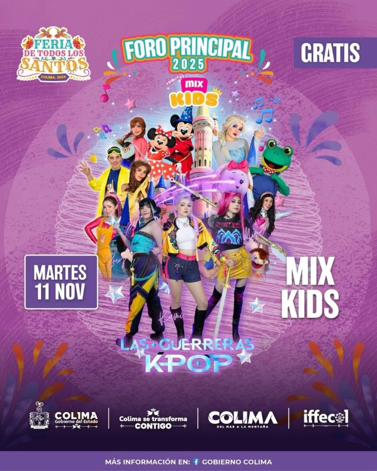 Este martes, cuarto concierto gratuito en la Feria de Colima, con las Guerreras K-Pop