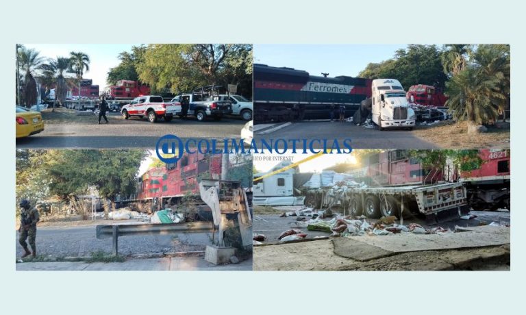 Accidente ferroviario en la colonia Nuevo Milenio de Colima; UEPC descarta personas lesionadas