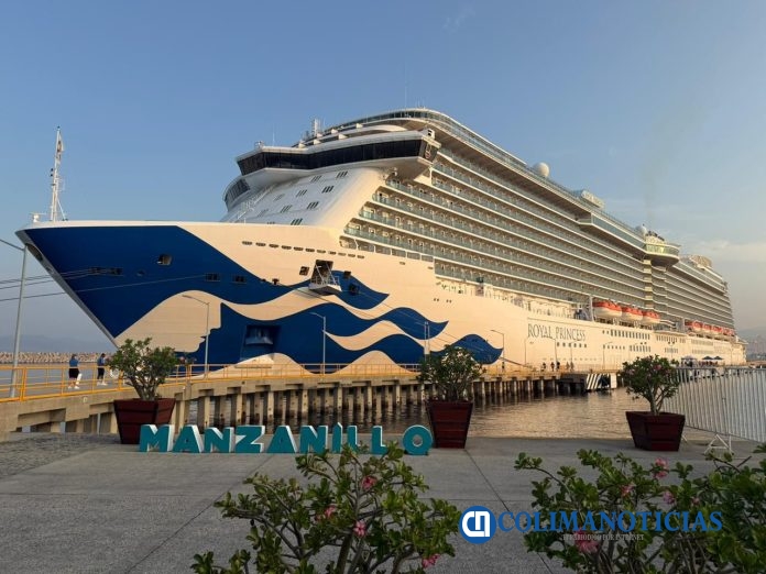 Arriba a Manzanillo el 'Royal Princess', octavo crucero de la temporada 2025-2026