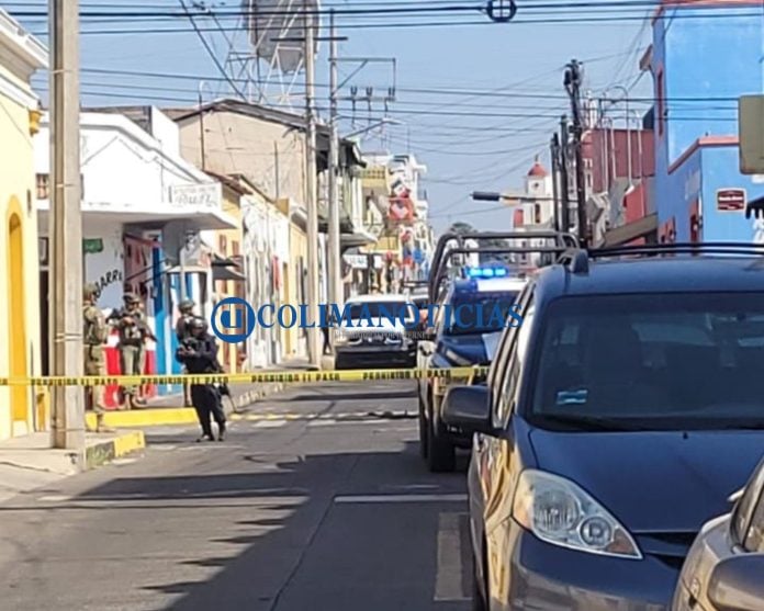 Balacera centro de Colima