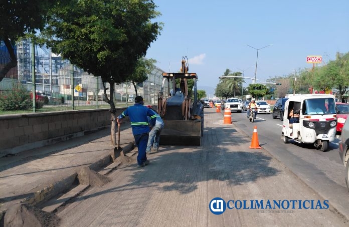 Da Asipona mantenimiento a boulevard frente al puerto