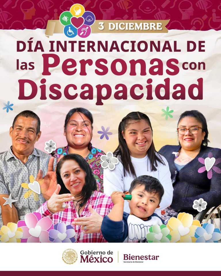 Día Internacional de las Personas con Discapacidad: En México más de 1.6 millones de derechohabientes reciben una pensión para su Bienestar