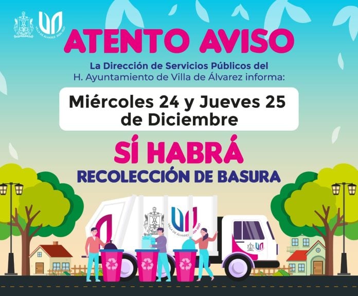 En la Villa sí habrá recolección de basura el 24 y 25 de diciembre