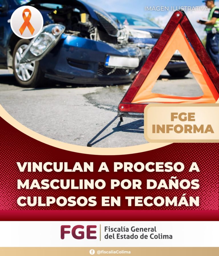 Vinculan a proceso a masculino por daños culposos en Tecomán