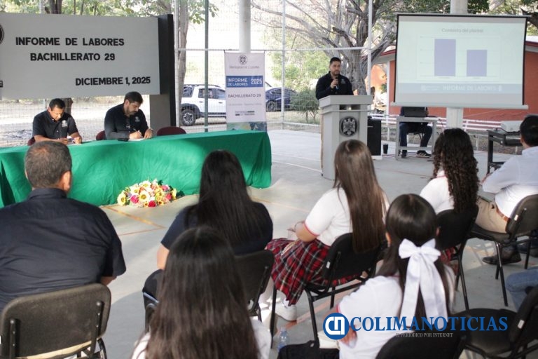 Bachillerato 29 de Tepames muestra avances académicos, ambientales y de infraestructura