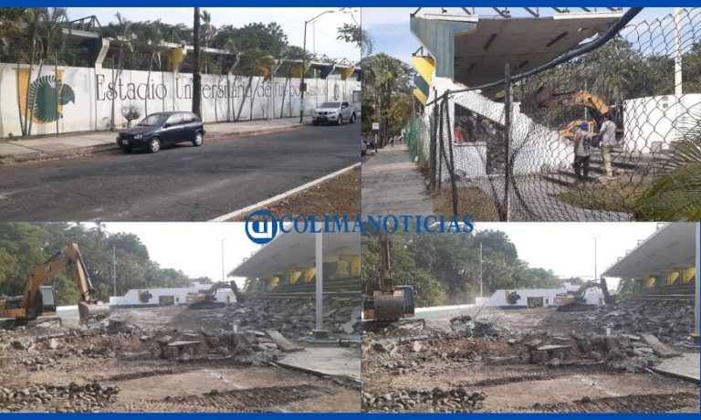 Inicia la demolición del Estadio Universitario de Futbol Rápido de la UdeC
