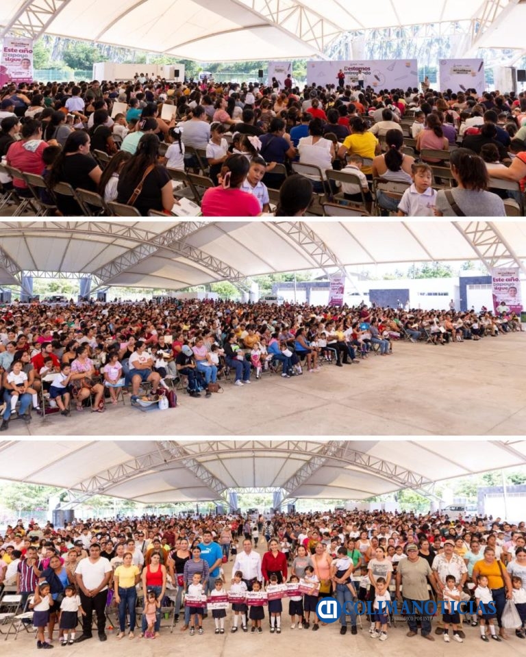 Más de 1,700 estudiantes de Tecomán reciben sus tarjetas de Mi ColiBeca para Empezar, este jueves