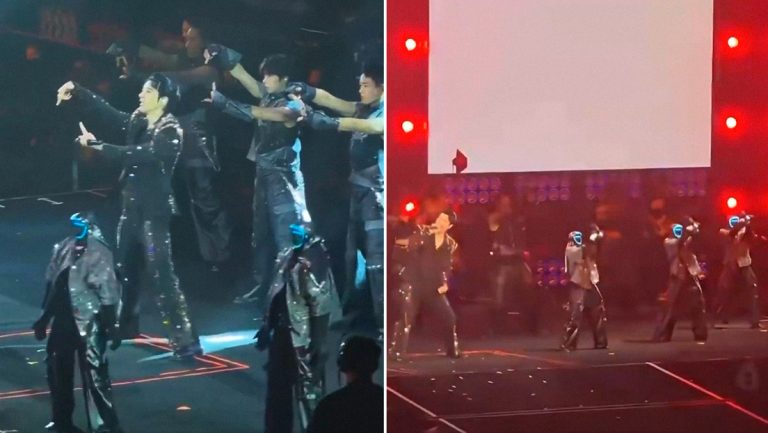 Robots ‘bailarines’ se robaron el protagonismo en el último concierto del cantante chino-estadounidense Wang Leehom