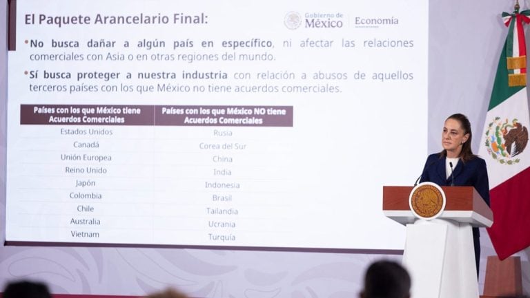 Nuevos aranceles de México a productos de países asiáticos entrarán en vigor el 1 de enero de 2026