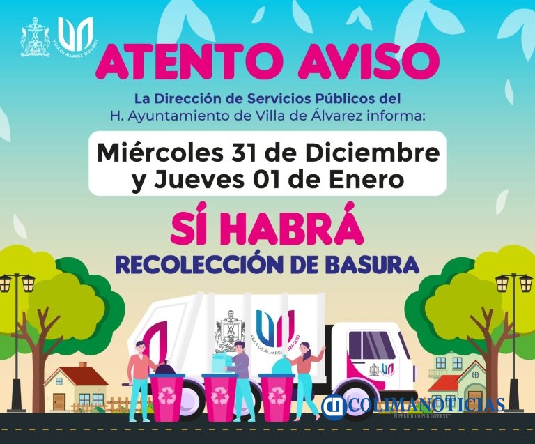 El 31 de diciembre y el 1 de enero sí ‎habrá recolección de basura en VdeA
