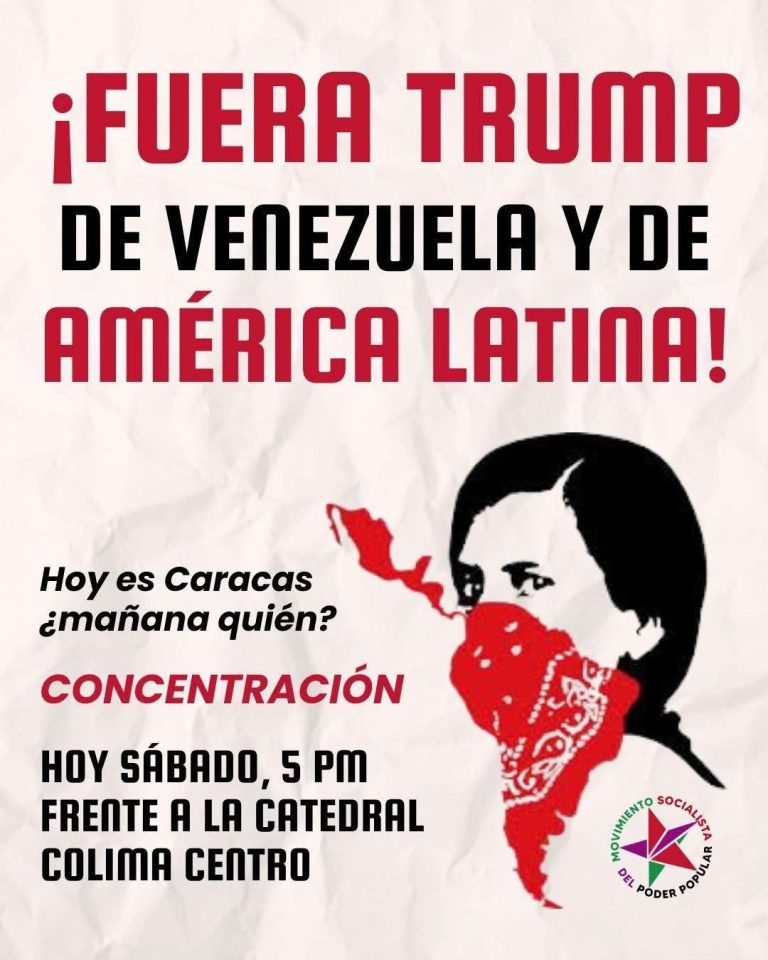 Protestarán en Colima por detención de Nicolás Maduro tras operativo de EE.UU.