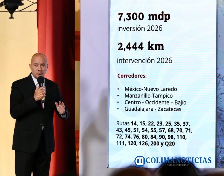 Anuncian programa de repavimentación del Corredor Carretero Manzanillo–Tampico