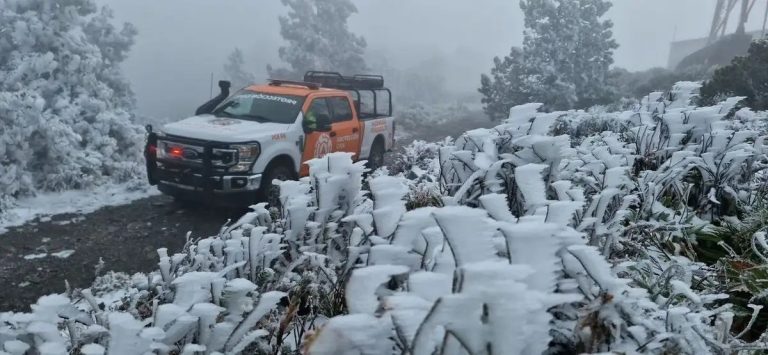 La Sierra Tarahumara se cubre de nieve