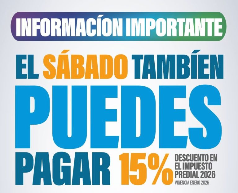 Los sábados también se puede acudir a pagar el predial en el Ayuntamiento de Colima