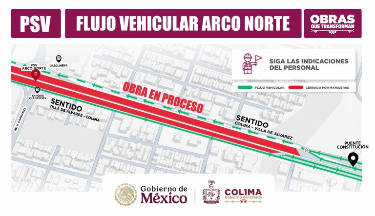 Seidum informa sobre ajustes temporales en el tránsito de Tercer Anillo por trabajos del Arco Norte