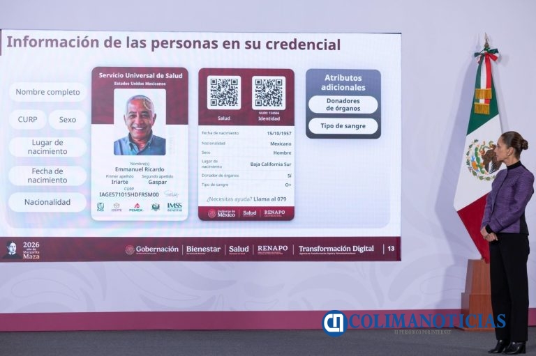 El 23 de marzo iniciará en Colima el registro para credencialización del Servicio Universal de Salud