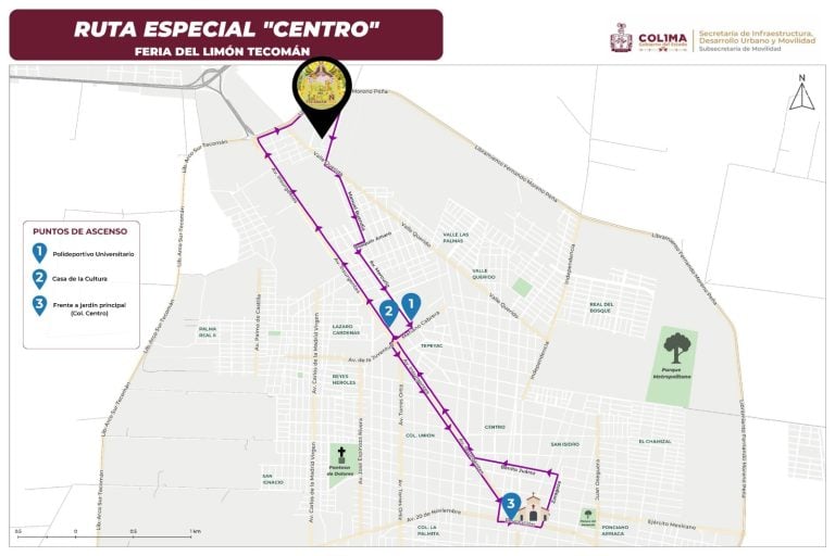 Subsemov Colima activa operativo de transporte durante la ‘Feria del Limón’ en Tecomán