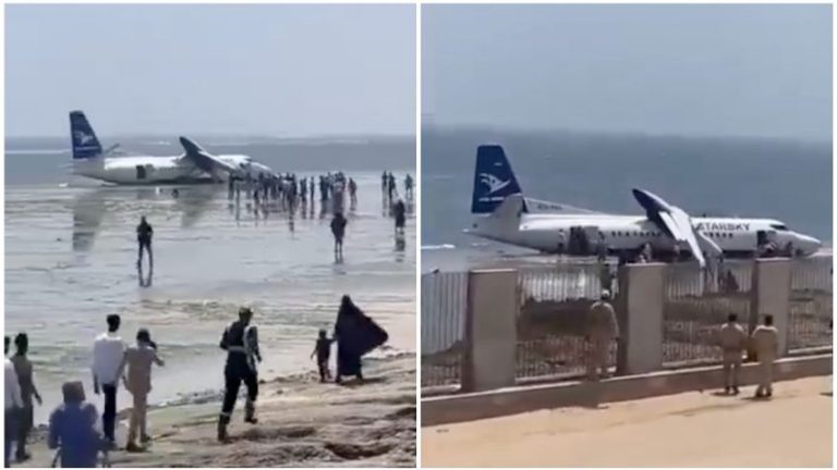 Se estrella avión con 55 personas en Somalia y todos sobreviven