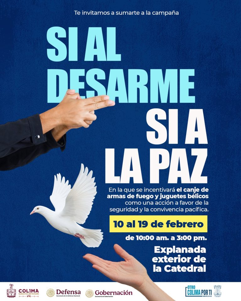 Ayuntamiento se suma a las acciones en favor de la paz; inicia programa de canje de armas