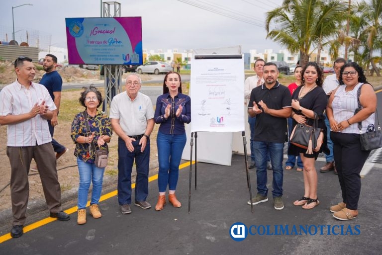 Entregó Tey Gutiérrez el octavo colector pluvial construido durante su gobierno
